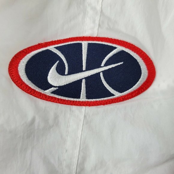 Nike Throwback Basketball ZIP Jacket Men's Size XXL White Blue AV9755-102 NWT - Picture 3 of 11